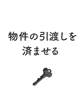 物件の引渡しを済ませる